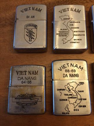 10 zippo Lighters Vietnam Era 2