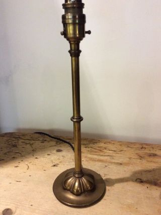 Antique Art Nouveau Brass Table Lamp