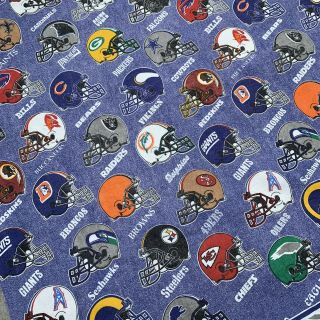 Vintage 1995 NFL Season Full Size Polyester Acrylic Blend Throw Blanket USA Made 2