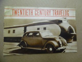 1934 Desoto Airflow Brochure Streamlined Modern Style 1st Year Vintage