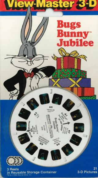 Vintage 1992 Tyco View - Master 3d Bugs Bunny Jubilee 3 Reels Nos