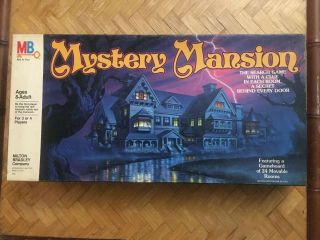 Vintage 1984 Mystery Mansion Board Game By Milton Bradley - 100 Complete