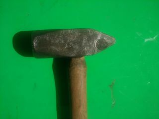 Vintage Atha 4 Lbs Sledge Cross Peen Blacksmith Hammer Tool,  Wooden Handle