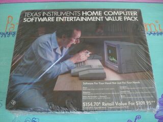 Rare Six Game Value Pack Video Game Texas Instruments Ti 99/4a Computer