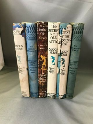 6 Vintage Nancy Drew Books 1930s And 40s