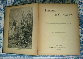 Heroes of Chivalry Knights Antique El Cid,  Rare Illustrated Armor,  Heraldry 1884 3