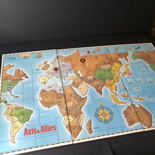 Vintage 1986 Axis & Allies WWII War Board Game Milton Bradley Complete 2