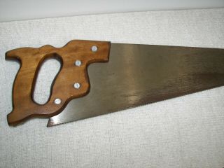 Vintage Disston 26 inch No.  D - 23 Crosscut 12 point Hand Saw - 2