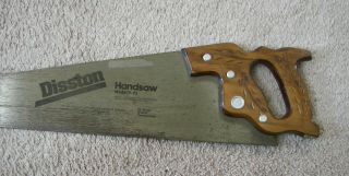 Vintage Disston 26 inch No.  D - 23 Crosscut 12 point Hand Saw - 3