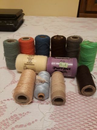 Vintage Purr - Fect Punch,  Embroidery Yarns Dee Lite Punch Yarn 12 Spools