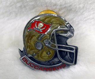 Vintage Tampa Bay Buccaneers Nfl Football Helmet Hat Cap Lapel Pin