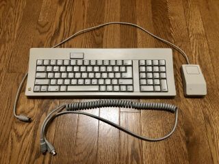 1987 Vintage Apple Extended Keyboard M0116 Orange Alps /w Mouse A9m0331