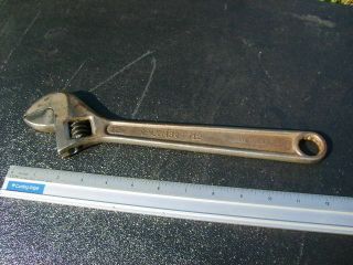 Vintage Plomb 12 " Adjustable Wrench No.  712 Rare Plombaloy Plumb Plvmb Plomb