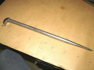 Vintage Craftsman Usa Made 16 " Rolling Head Pry Bar =v= Code - Lady Foot Wedge