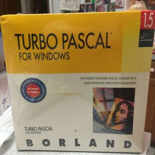 Borland Turbo Pascal For Windows - 1992 W/ 3.  5 " Double Density Disks