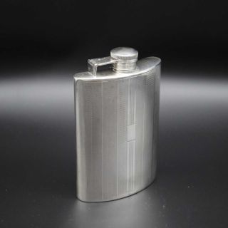 Art Deco Sterling Silver Hip Flask