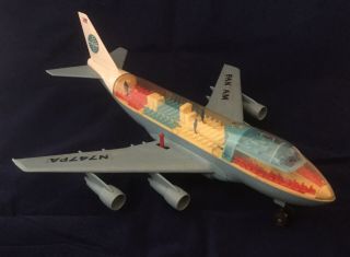 Vintage Pan Am 747 Toy Airplane Battery Operated Japan