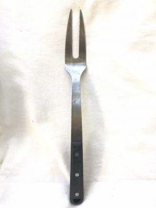 Vintage Revere Ware Fork Cooking Grilling Meat Roast Carving Stainless Rare One
