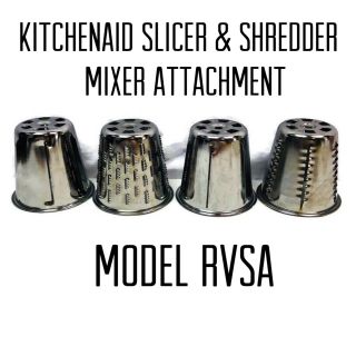 Vintage Hobart Kitchenaid Rotor Slicer Shredder Rvs Metal Attachment