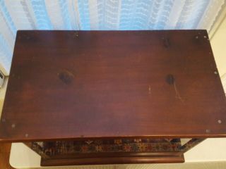 Vintage Table Top Wood and Glass Display Cabinet Case,  20 