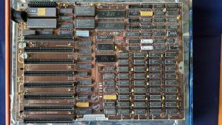 Vintage Ibm Pc Xt System Board Motherboard Amd 8088 Intel 8087 Coprocessor 640k