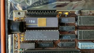 Vintage IBM PC XT System Board Motherboard AMD 8088 Intel 8087 Coprocessor 640K 2