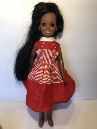 Vtg Chrissy Family African American 18” Black Chrissy Doll