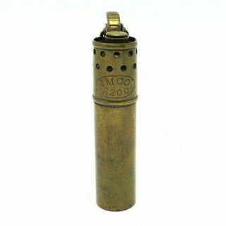 Vintage IMCO 2200 Austria Brass Trench Lighter - & 3