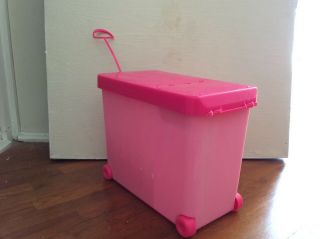 Barbie Doll Clothes Storage Box Carrying Case Containers Bins Organizer For Doll