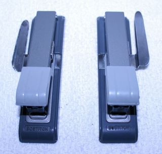 2 Vintage Bostitch B8 Staplers,  Built In Staple Remover Mid Century Machine Age