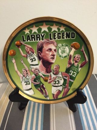 Larry Bird Legend Boston Celtics 1992 Collectors Plate Limited Edition Numbered