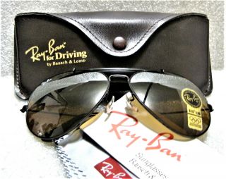 Ray - Ban Usa Vintage Nos B&l Aviator Outdoorsman Ii B15 4 - Driving Sunglasses