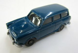 Vintage Wiking Vw Volkswagen Squareback 1:87 Scale - Petrol Blue