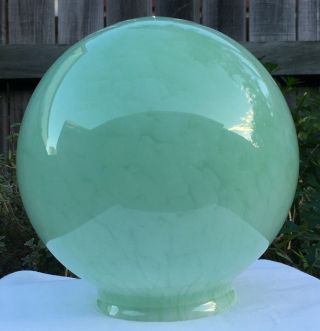 ART DECO GREEN CLOUD GLASS VINTAGE LIGHT SHADE SUIT DIANA LAMP 2