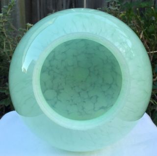 ART DECO GREEN CLOUD GLASS VINTAGE LIGHT SHADE SUIT DIANA LAMP 3