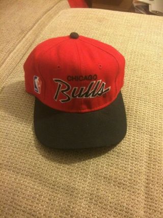 Very Rare Vintage Sports Specialties Chicago Bulls Fitted Hat