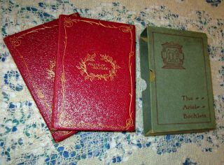 William Penn Fruits Of Solitude 2 Vol.  Set Fine Red Leather,  Slipcase Antique,  Rare