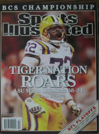 Lsu Tigers Sports Illustrated No Label 2008 Tiger Nation Roars Glenn Dorsey