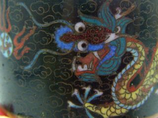 A Very Attractive Japanese Or Chinese 5 Toed Dragon Cloisonne Napkin Ring