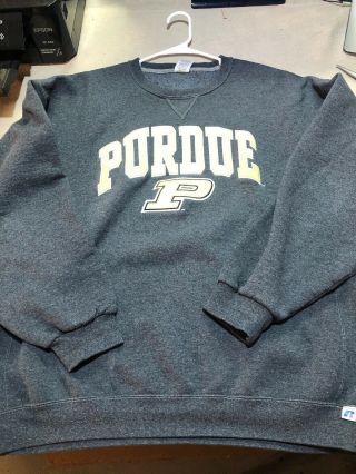 Purdue Sweatshirt Russell Vintage Sweatshirt Size Xxl Dark Gray