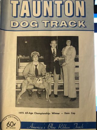 1976 Taunton Greyhound Program All Age Sprint Championship Dora Cap