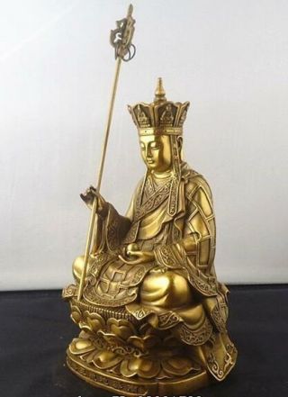 Chinese bronze Ksitigarbha Bodhisattva statue 8 