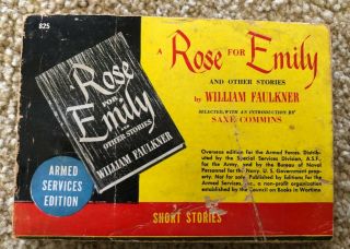 Vintage A Rose For Emily By William Faulkner Armed Services Edition