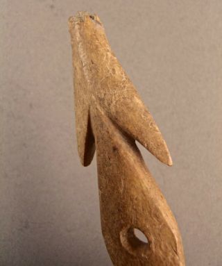 500 - 5000,  yrs Artifact Inuit Eskimo Native Caribou Bone HARPOON SPEAR POINT 14 3
