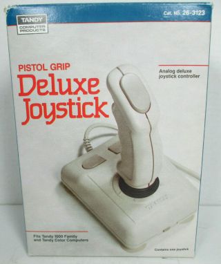 Vintage Tandy Computer Pistol Grip Deluxe Joystick Retro Gaming Old Stock 2
