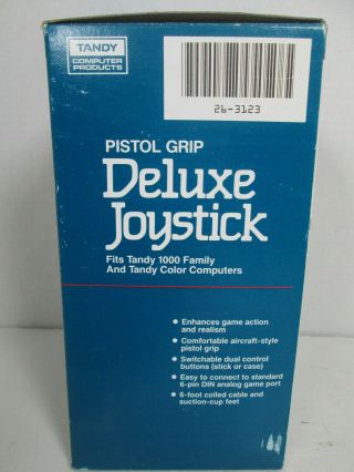 Vintage Tandy Computer Pistol Grip Deluxe Joystick Retro Gaming Old Stock 3