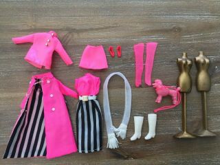 Vintage Dawn Doll - Topper - Maxi Mod & Strawberry Sundae Pink Poodle,  Scarf