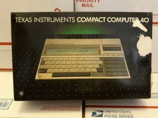 Texas Instruments Compact Computer 40 Cc40 W/ Box And Manuals