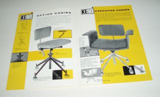 1960 ' s KEVI Chair Brochure Ib & Jorgen Rasmussen midcentury modern danish 2