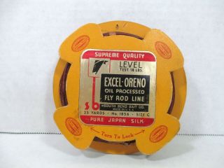 Vintage South Bend Excel Oreno Fly Fishing Line No 1856 18lb 25 Yards 73